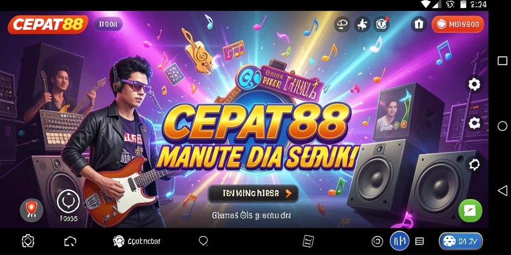 Tampilan menarik dari gameplay CEPAT88 yang penuh aksi musik.