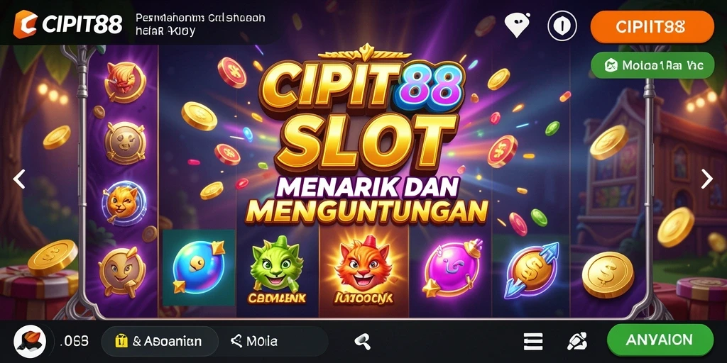 Tampilan menarik dari gameplay Slot CIPIT88 yang menegangkan.