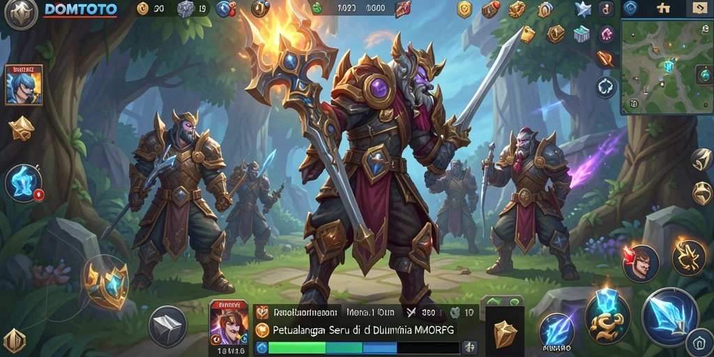 Tampilan gameplay seru di dunia MMORPG DOMTOTO.