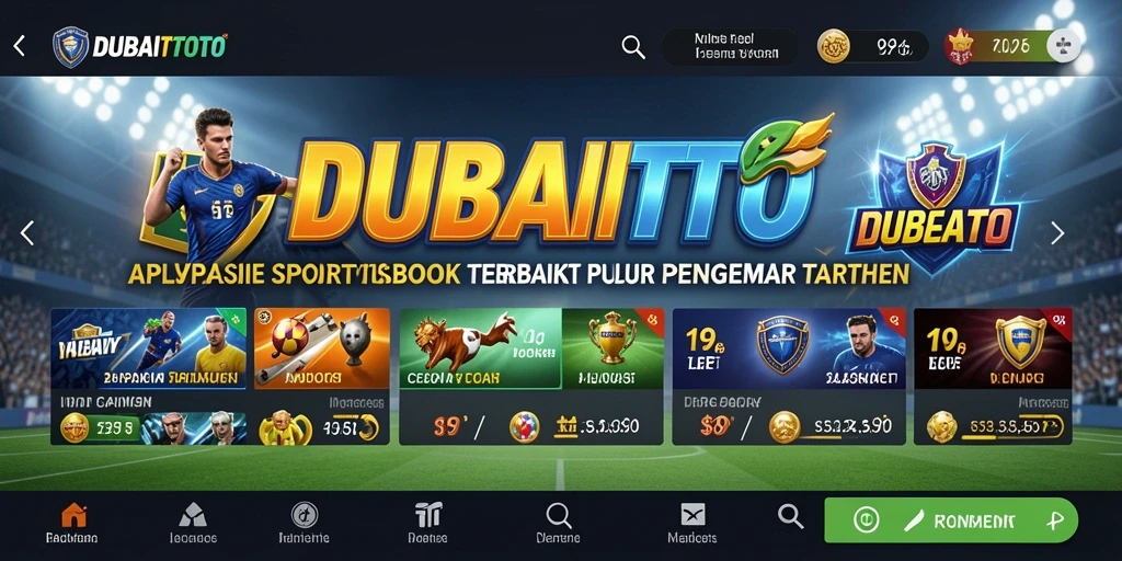 Tampilan antarmuka DUBAITOTO yang intuitif dan menarik.