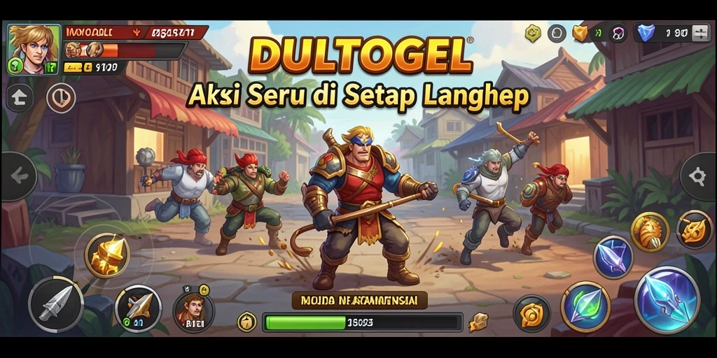 Tampilan seru dari gameplay DULTOGEL yang penuh aksi.