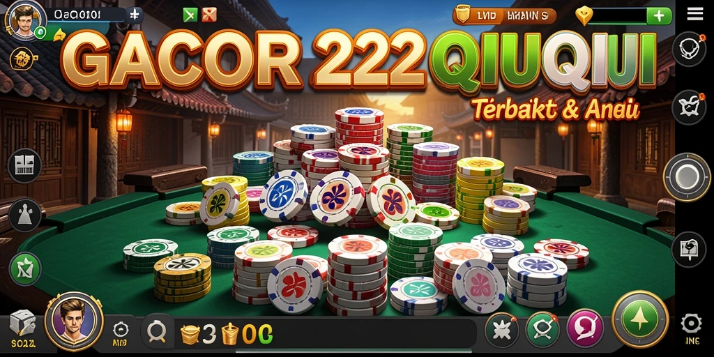 Tampilan screenshot utama GACOR22 dengan gameplay QiuQiu yang seru.