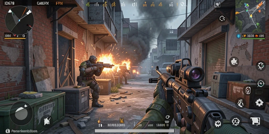 Gameplay ID678 yang mendebarkan dengan pertempuran yang seru.