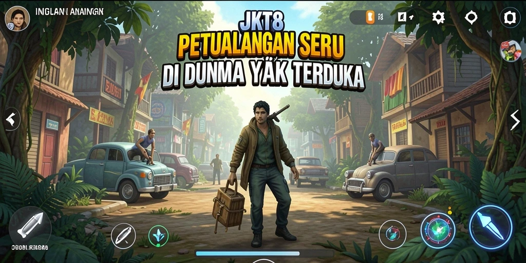 Tampilan gameplay JKT8 yang mendebarkan dan penuh petualangan.