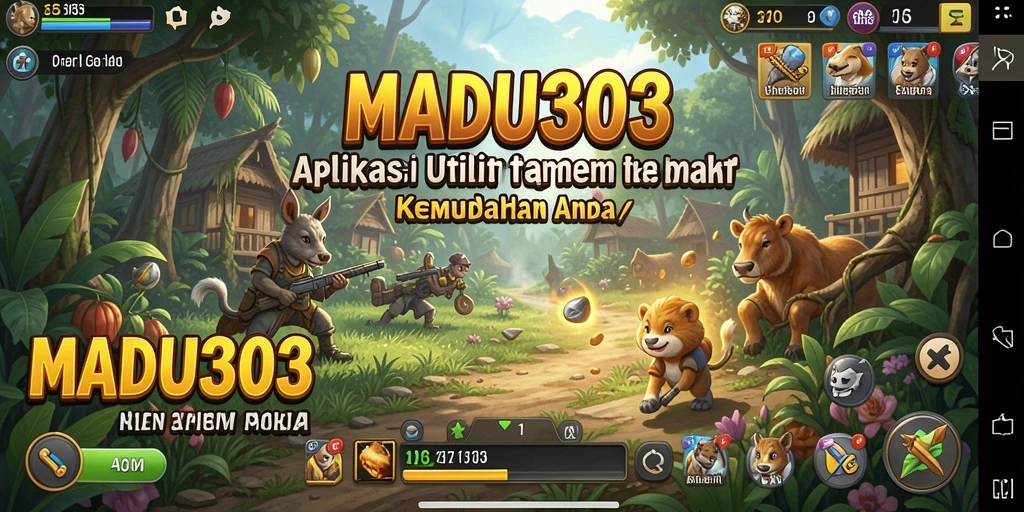 Screenshot utama MADU303 menampilkan antarmuka aplikasi Utility.