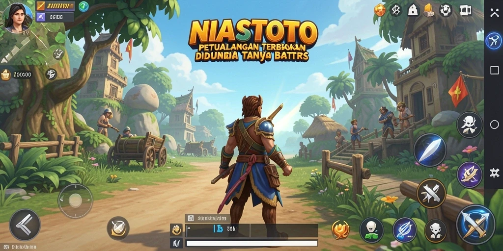 Tangkapan layar gameplay NIASTOTO yang menunjukkan suasana dunia terbuka.