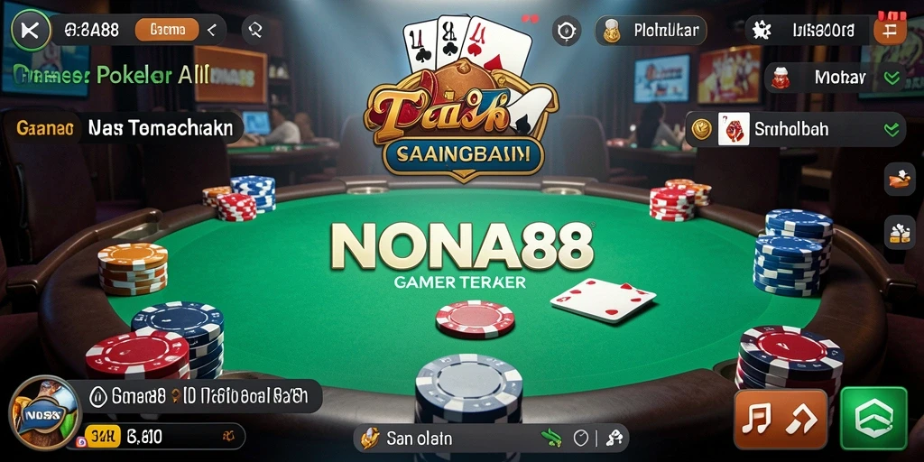 Tampilan gameplay NONA88 yang seru dan kompetitif di Poker.