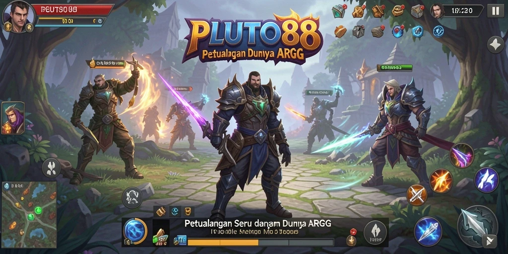 Tampilan menarik dari gameplay seru di PLUTO88.