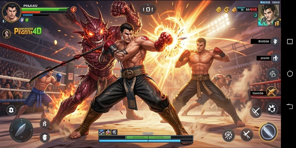 Tampilan pertarungan mendebarkan di PRADA4D dengan karakter ikonis.