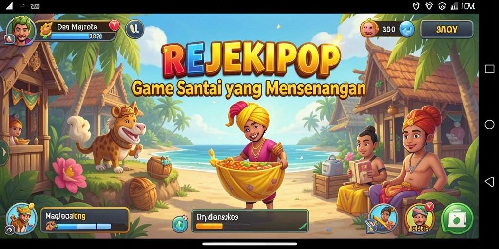 Screenshot menampilkan gameplay seru dari REJEKIPOP.