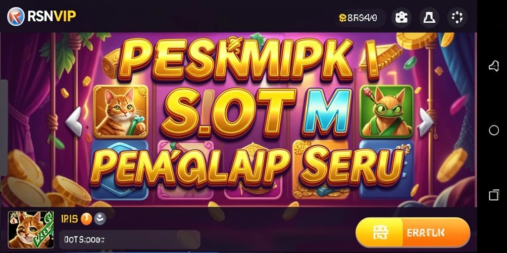 Tampilan gameplay Slot RSNVIP yang menarik dan penuh warna.