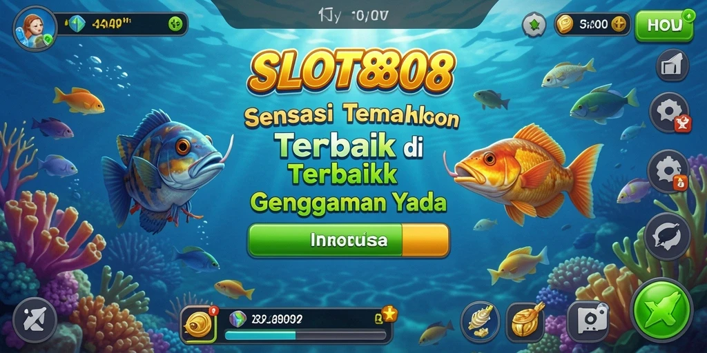 Screenshot gameplay SLOT8808 dalam aksi menangkap ikan.