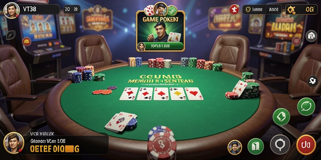 Tampilan gameplay seru dan mendebarkan di VT38.